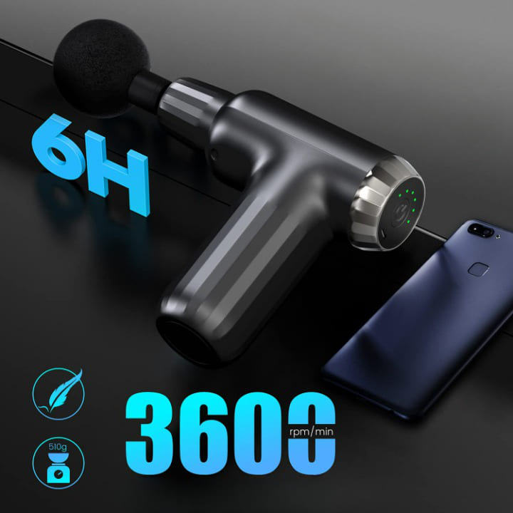 Muscle Massage Gun with 4 Heads FH-820 | Helps With Muscle Stiffness